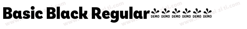 Basic Black Regular字体转换